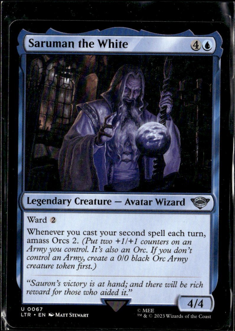 saruman card mtg Storm of Saruman - Universes Beyond: The Lord of the Rings: Tales of  Middle-earth