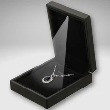 LED Light Pendant Necklace Gift Box Velvet Jewelry Gift Box Storage Display Case