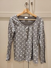 Mamalicious Maternity/Nursing Pajamas (Grey And White , size M)