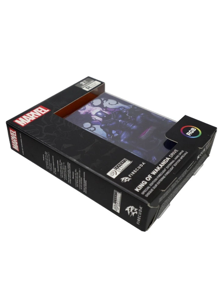 Seagate Firecuda Black Panther King Of Wakanda PlayStation xBox Game Drive 2TB - Image 3 of 4