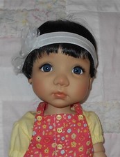 Global TODDLER Doll Wig SIZE 9/10 BLACK Short Straight Hair Full Cap A NWT