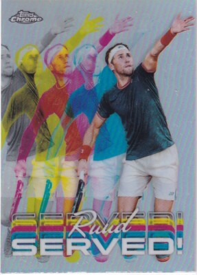 Topps Chrome 2024 Tennis No. SER-CR Casper Ruud Served!