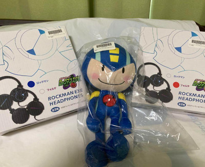 Capcom Limited Mega Man Rockman Forte Head phones Plush Set