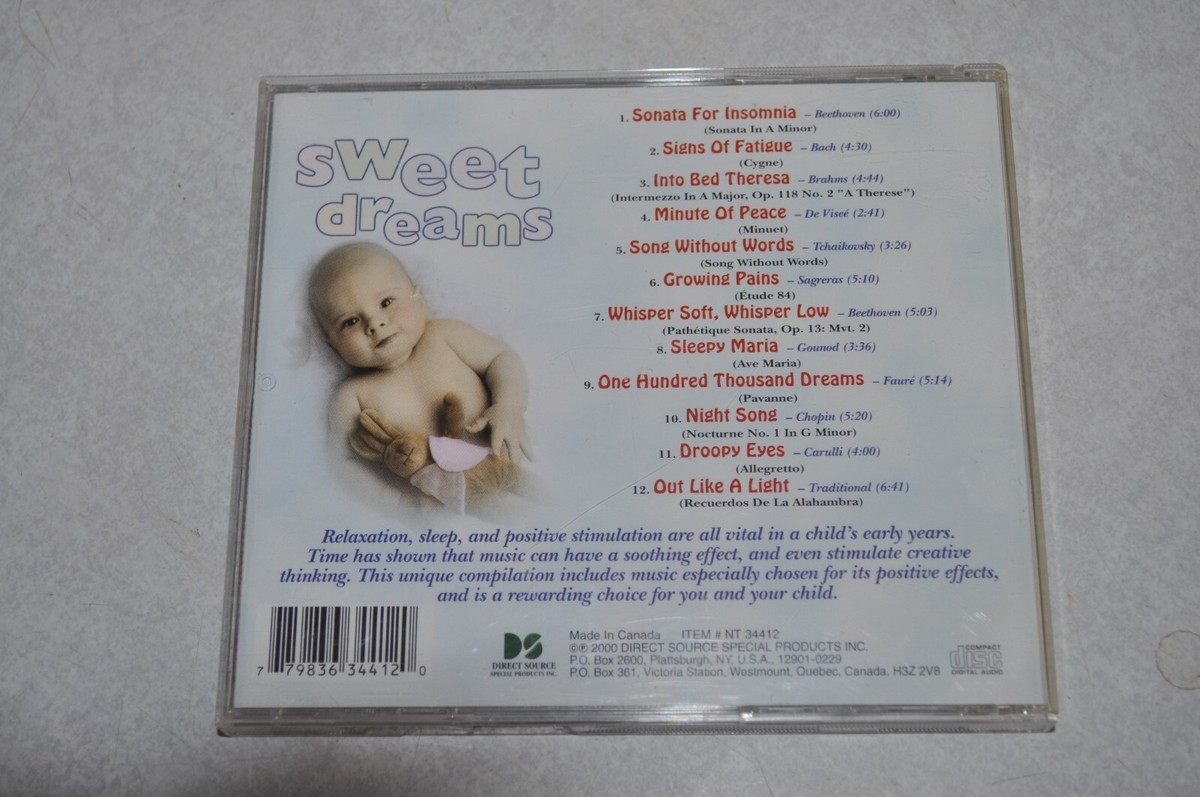 Bedtime Songs for Babies: Sweet Dreams by Various Artists CD 2000