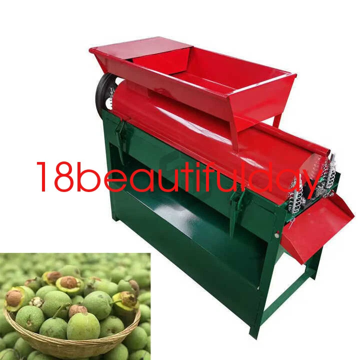 Walnut Green Peeler Cleaning And Peeling Machine With Brush & 2.2kw Motor 220v