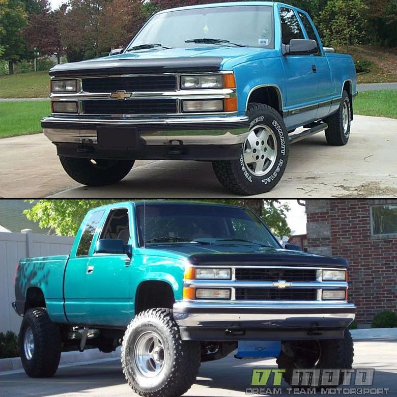 1994-1998 Chevy Silverado Suburban Tahoe Faróis + Canto + Lâmpadas de Estacionamento para-choque - Imagem 2 de 4