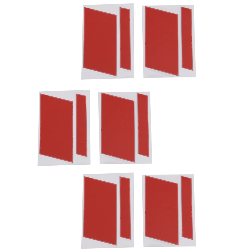 6 Pieces car Wheel Rim Stickers, Car Reflective Self Adhesive Decorative, Red Foto 2 de 4