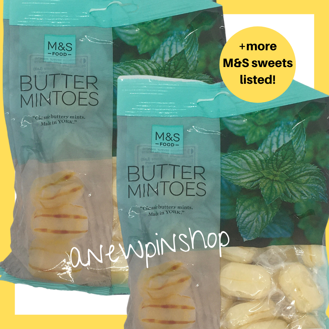 M&S Mint Butter Mintoes Hard Boiled Sweets 2x 225g Bags Marks