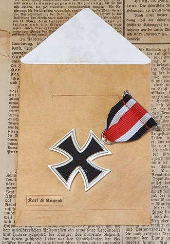 Eisernes Kreuz 2. Kl. 1939 mit Verleihungstüte - Bild 2 von 2