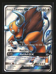 Tauros GX 144/149 Sun & Moon Base Set Full Art Ultra Rare