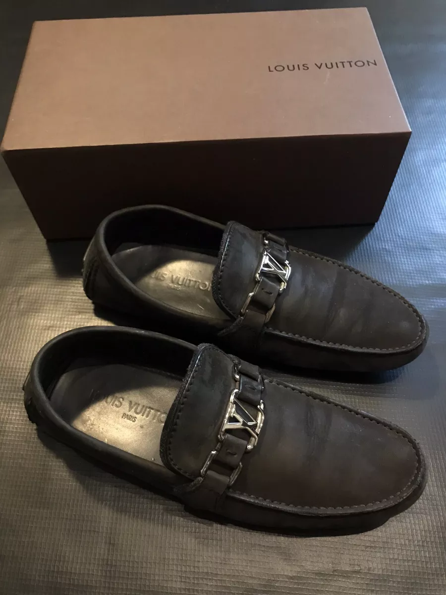 Louis Vuitton Hockenheim Black Mens Moccasin/Loafer LV 10 (US 11)