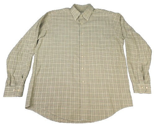 USED AURALEE HARD TWIST COTTON SILK VIYELLA SHIRT, SIZE 3 GOOD | eBay