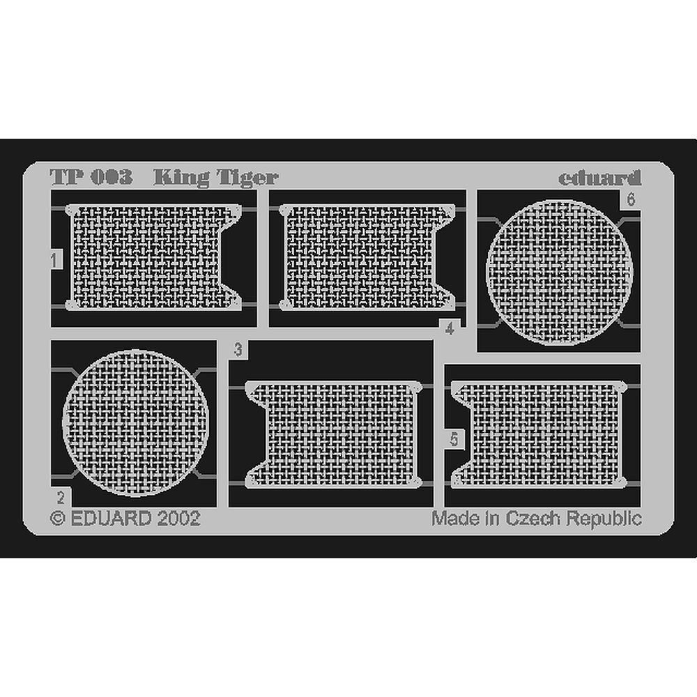 Eduard TP003 King Tiger Photo Etched Detail Set for Tamiya 1/35