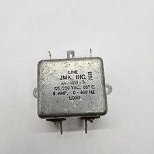 JMK Inc AA-0221-5A EMI Filter 125/250Vac 5 Amp 0-400Hz New