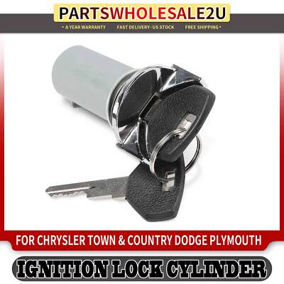 Ignition Lock Cylinder Zamak 5 w/Keys for Dodge Dynasty Chrysler Town & Country