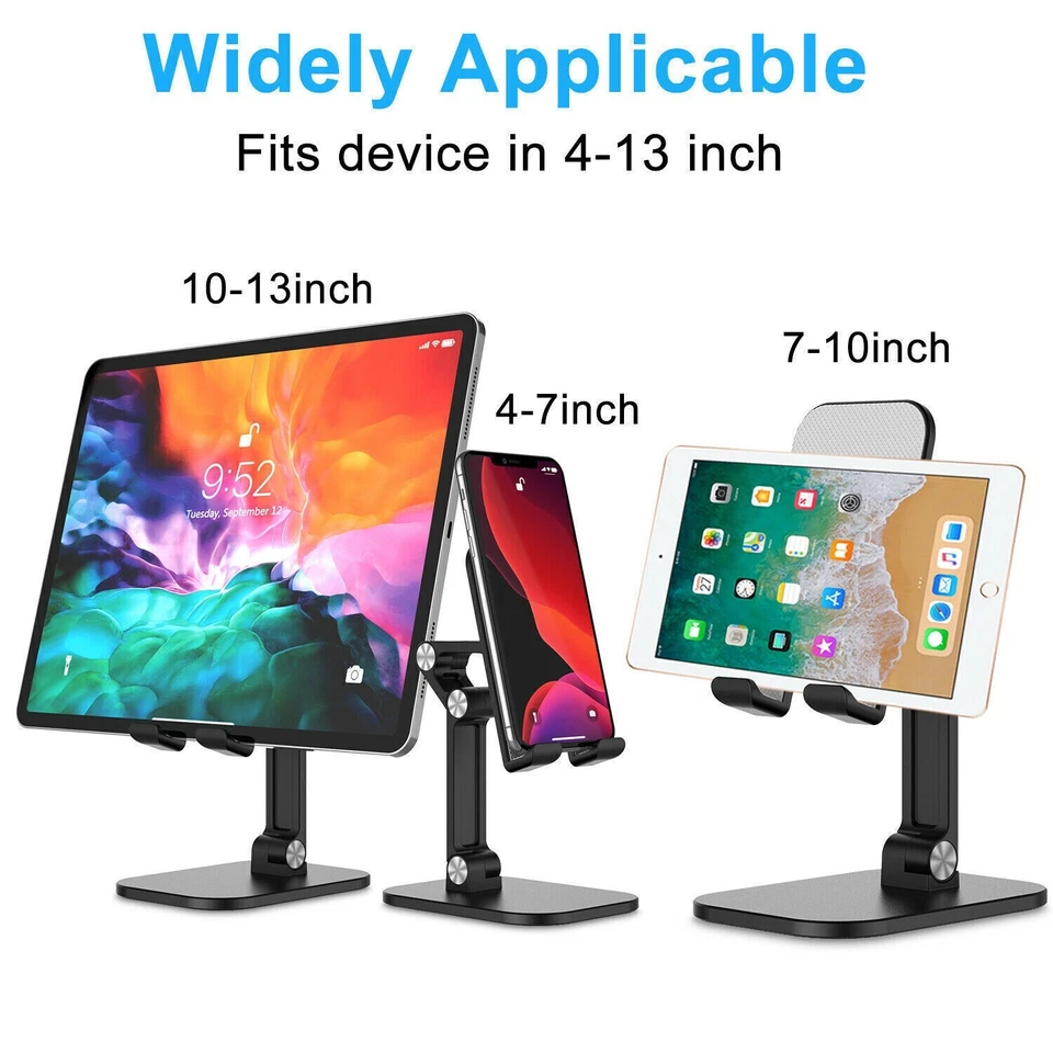 Soporte universal ajustable para tableta soporte de escritorio para teléfono celular iPad iPhone Foto 4 de 4
