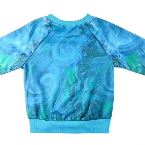 Disney Store Kids Blue Sequin Glitter Pirates of the Caribbean Sweatshirt Sz 4 - Picture 7 of 7