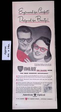1948 American Optical Cool-Ray Sun Glasses Engineered for Comfort Print Ad 44768