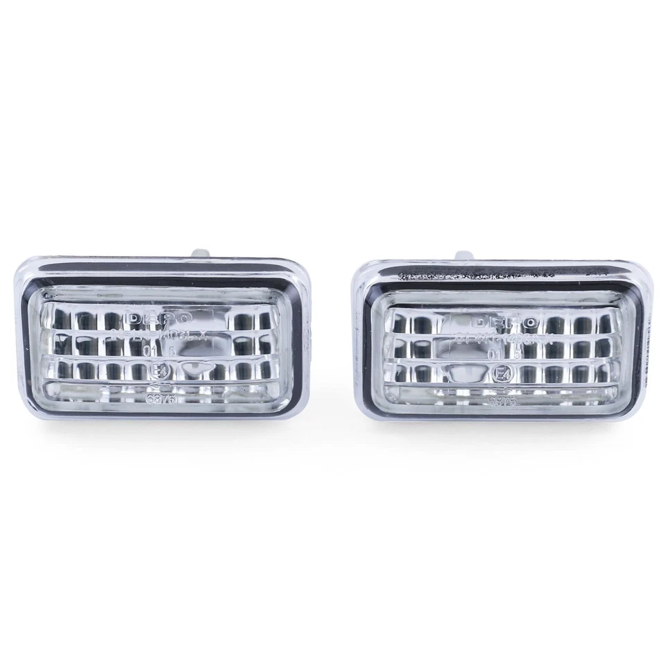 Klarglas Seitenblinker Chrom für VW Golf 1 2 Polo 86C Jetta Corrado Scirocco - Bild 4 von 4