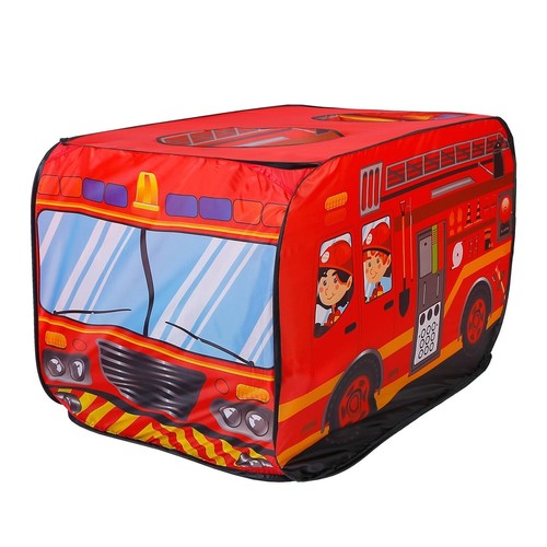 New Kids Play Tent Foldable Pop Up Fire Truck Tent Portable Children Baby House