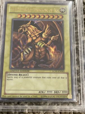 beckett yugioh cards 2010 Yu-GI-Oh Legendary Collection The Winged Dragon of Ra Beckett 10  LC01-EN003