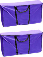 2Pcs Hay Bale Storage Bag - Waterproof 420D Oxford Tote with Stronger Handles