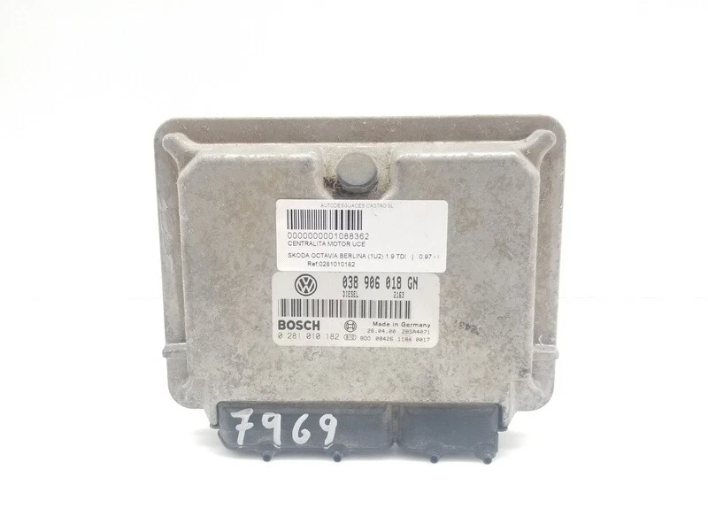 0281010182 centralina motore per SKODA OCTAVIA I 1.9 TDI 2005 1088362 - Immagine 2 di 4
