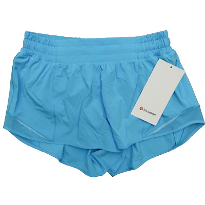New Lululemon Size 10 Hotty Hot Low Rise LR Lined Short 2.5'' KYBL Kayak Blue