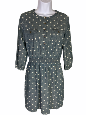 white christmas dresses Ramy Brook Women's Marine Printed Denim Sleeveless Midi Dress - Blue