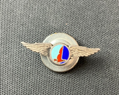 Vintage 1940's Eastern Airlines Service Lapel Pin Sterling Silver Screw Back