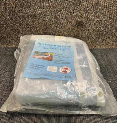 Glass Clear PVC Vinyl Tarp 08' x 20' PVC0820CF UV Protected Rotproof Shrinkproof
