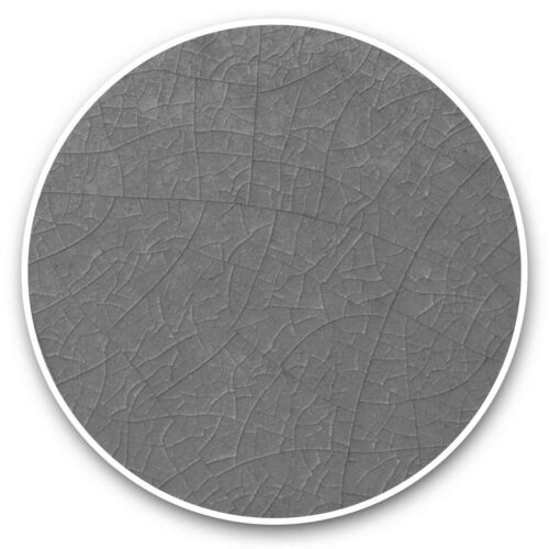 2 x Vinyl Stickers 15cm (bw) - Blue Teal Cracked Ceramic Tile  #42596 - 第 1/8 張圖片