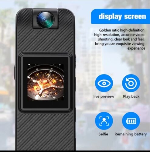Action Spion Mini Infrarot Kamera HD 1080 180° Nachtsicht Sport Business Bodycam - Bild 5 von 13
