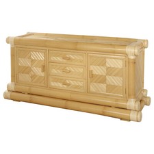Bambus Kommode Tonga Rattan Highboard Sideboard Bambusmöbel Bambusschrank Asien