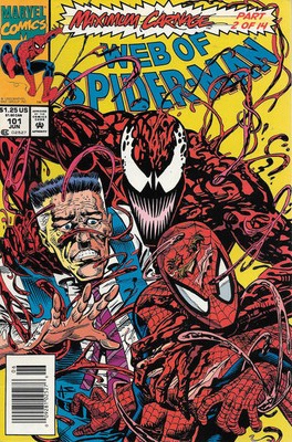 Web of Spider-Man (1985) # 101 Newsstand (7.5-VF-) Maximum Carnage 1993