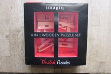Imagin Devilish Puzzles 4 In 1 Wooden Puzzle Set