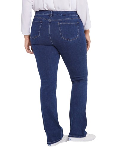 NYDJ Womens Plus Barbara High Rise Bootcut Jeans WPRIBB8516 Quinn Blue 18W - Picture 2 of 8