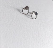 Sterling Silver Earrings-15mm-Butterfly Back-Womens Fashion Jewellery Everyday