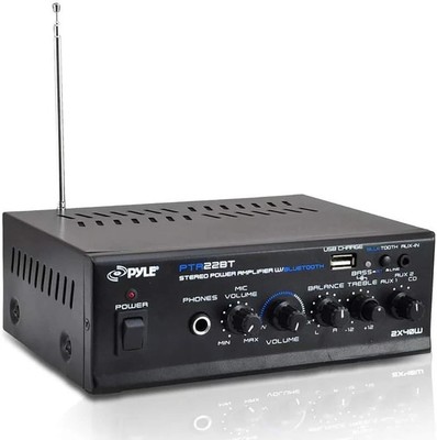 Bluetooth Mini Blue Series Home Audio Amplifier - Compact Desktop Home Theater-S