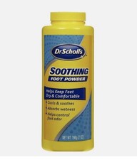  1 Dr. Scholls Original Soothing Foot Talc Powder 7.0 oz Sealed As pictured