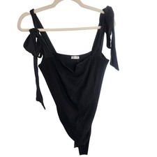 Intimately Free People Womens Tie Shoulder Bodysuit Womens M Classic Boho Layer