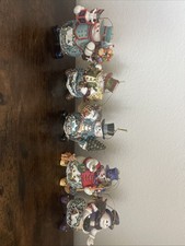 Thomas Kinkade Ashton Drake Snowman Ornaments