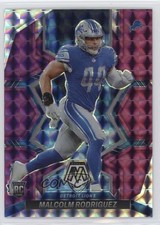 2022 Panini Mosaic Rookies Purple Prizm 48/49 Malcolm Rodriguez #400 16ze