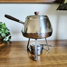 Vintage Monarch Stainless Steel Fondue Pot MCM