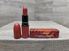 MAC Matte Lipstick Chili 602 Full Size New In Box Authentic Warm Red Orange