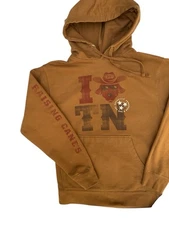 Raising Cane’s “ I Heart Tn” Pullover Hoodie Brown Sweatshirt Unisex Adult Small