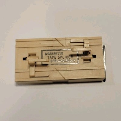 Vintage 4 Cassette Tape Splicer 8 Track Reel-to-Reel Audio Tape Cutter Repair