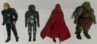 Star Wars ROTJ Action Figure Lot: Jedi Luke , Zuckuss, Gamorrean & Royal Guard