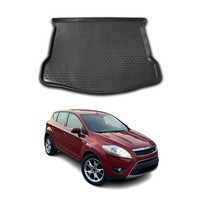 Kofferraummatte Kofferraumwanne FüR Ford Kuga I 2008-2012 Gummi Tpe Schwarz