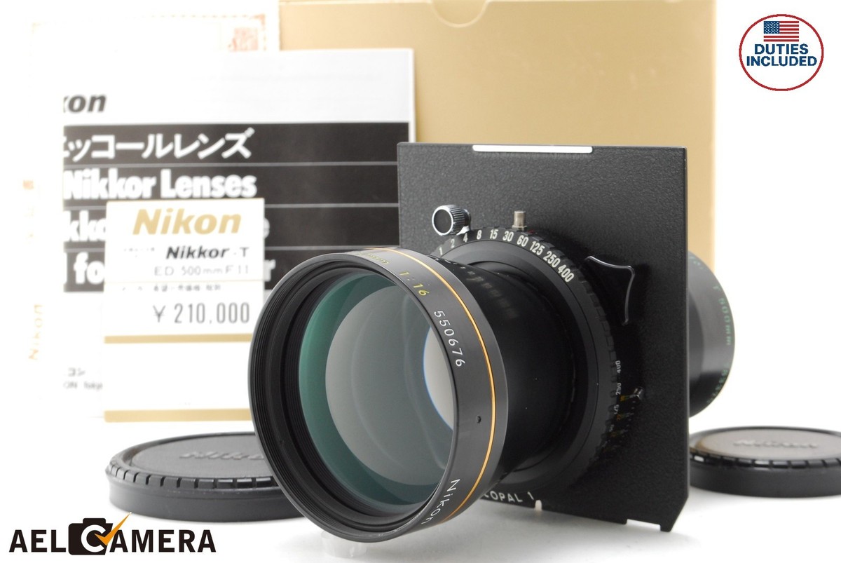 d*3様 Nikon ニコン　NIKKOR-T＊　ED-500mm f11 大判 MINT w/BOX】 Nikon Nikkor T ED 500mm f11 4x5 Large Format Camera